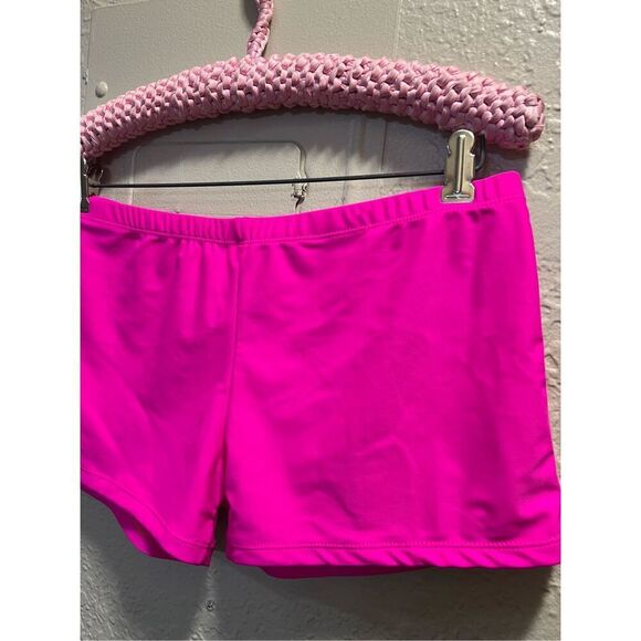 Hot Pink And Rainbow 2 Piece Swimsuit Woman’s Size Large - Picture 9 of 12